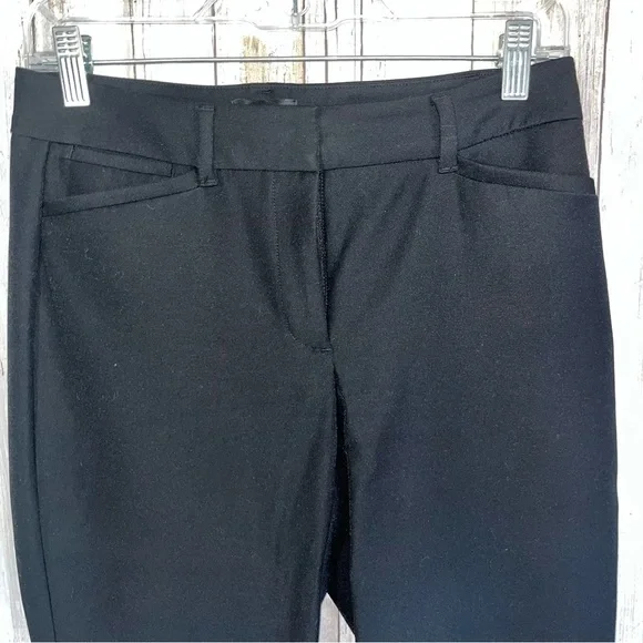 White House Black Market The Slim Skinny Black Ankle Length Pants Women’s 0 - Picture 3 of 7